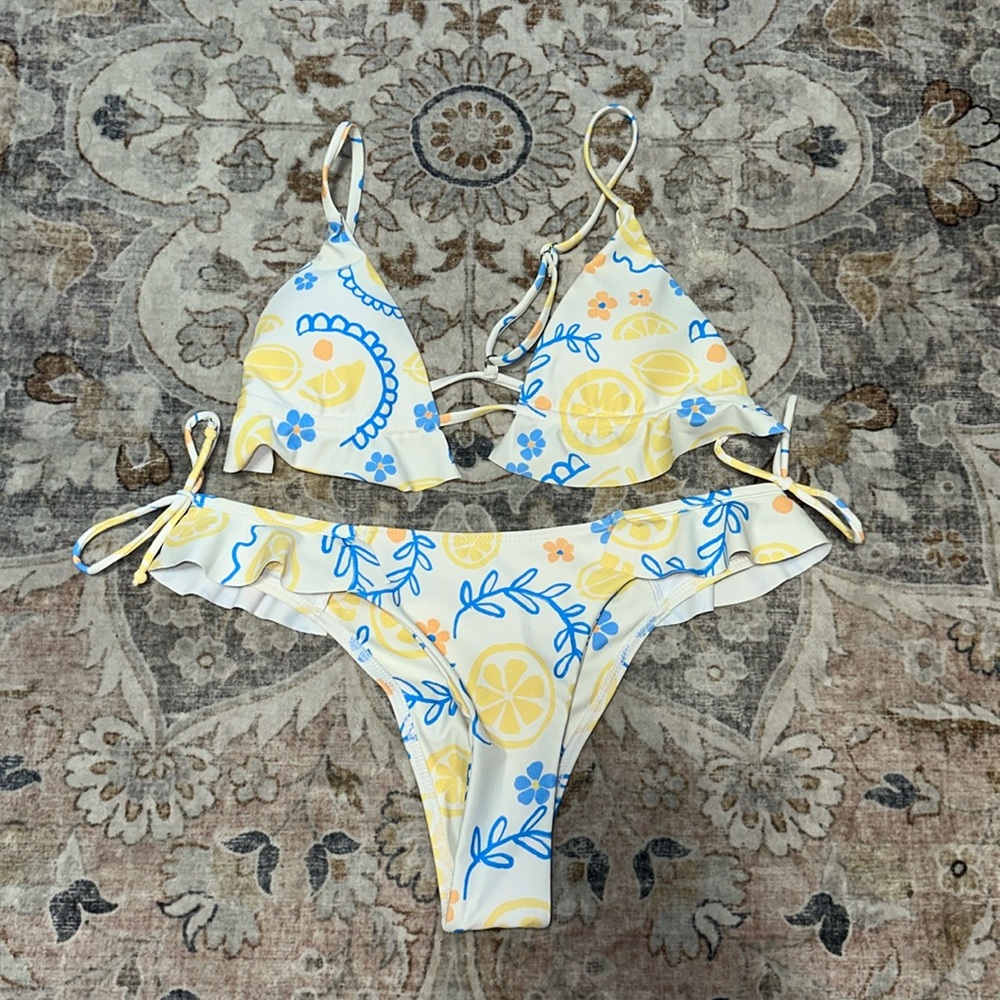 Aurelle Lemon Bikini Set